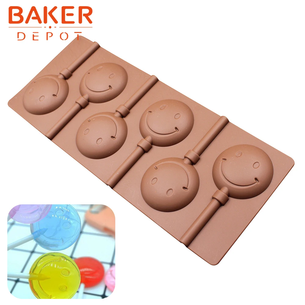 BAKER DEPOT, силиконовая форма для леденцов, конфеты, шоколадные формы, круглая форма для украшения торта, форма для выпечки, инструмент для выпечки, медведь, леденцы, формы для тортов - Цвет: CDSM-181