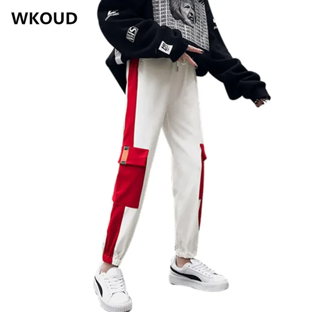 white sweatpants with pockets