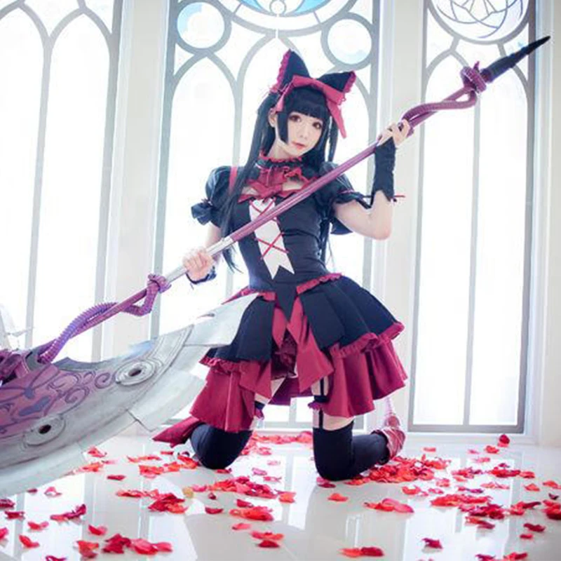 Anime Gate Jieitai Kano Chi Nite Rory Mercury Cosplay Wig Long Straight 