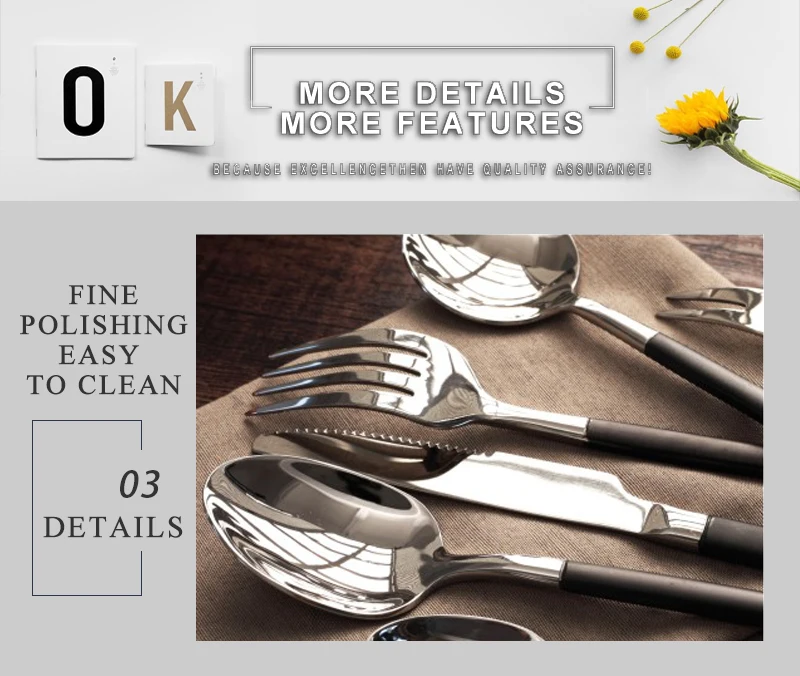 black cutlery set stainless steel (5)