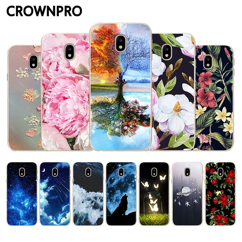 

CROWNPRO Soft Cases FOR Samsung J5 2017 J530 Silicone Case Cute TPU Back Cover FOR Fundas Samsung Galaxy J5 Pro 2017 J530F Phone