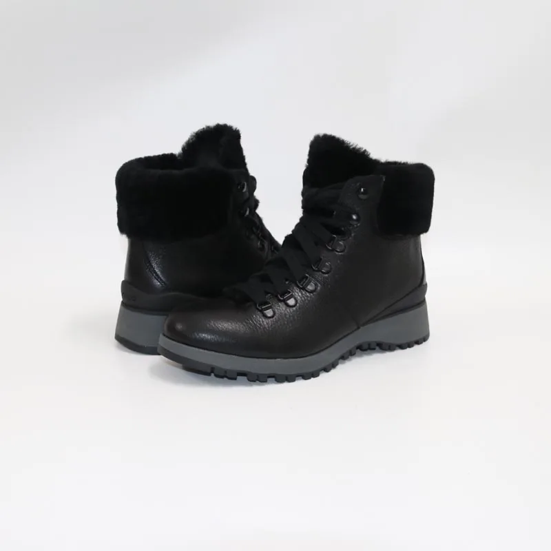 

High-end cowhide+woolStitching as a wholeComfortableKeep warmFoot raisingfashionShoe boots for womenWool warm boots