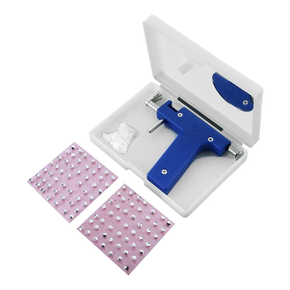 

Ear Nose Navel Body Piercing Gun Tool Kit 98 PCS Instrument Studs Set Jewelry Tools Stainless Steel Body Piercing Tool Kit