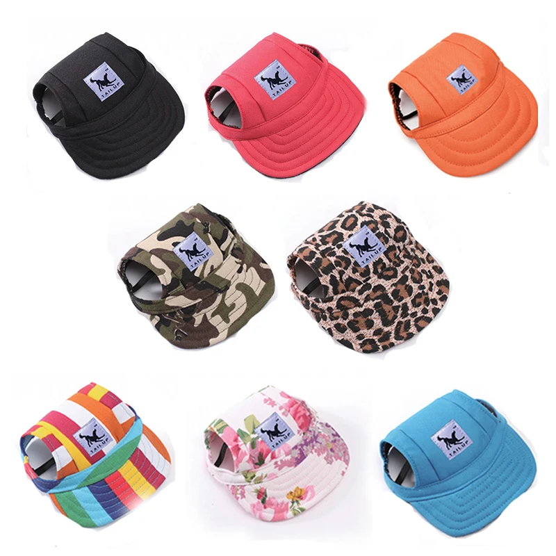 

Pet Dog Cap Small Pet Summer Canvas Cap Dog Sun Hat Baseball Cap Visor Hat Puppy Outdoor Sunbonnet Hat Cute Pet Casual C27