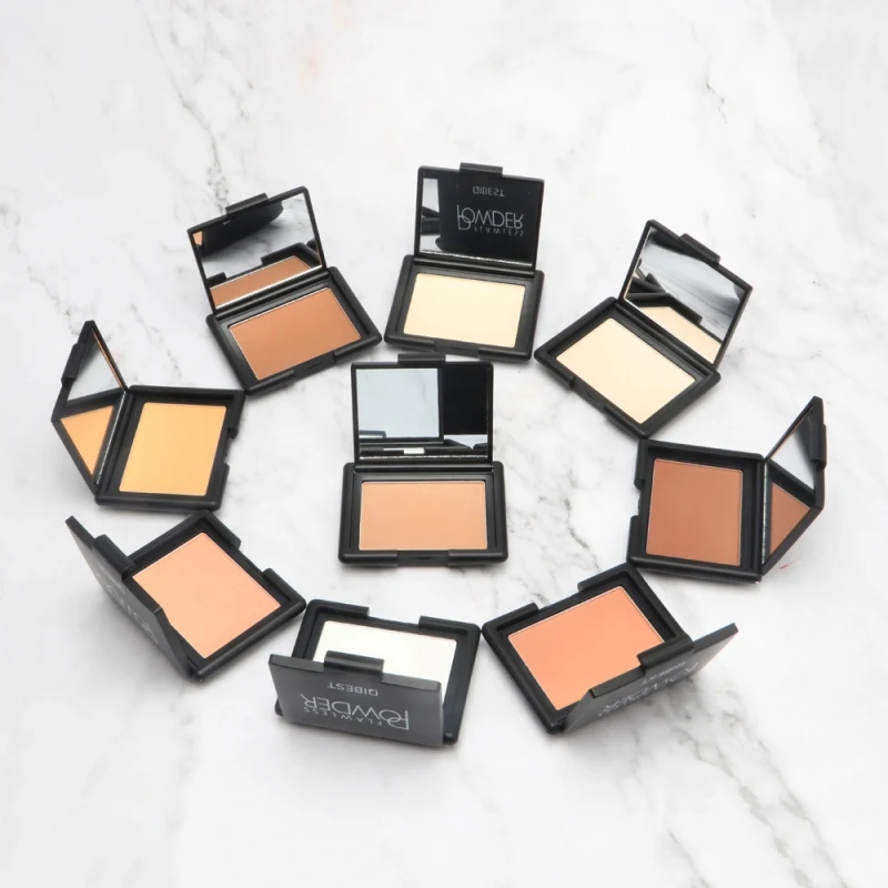 New Long-lasting Pressed Powder Oil-control Hide Pores Brighten Skin Color Waterproof Pressed Powder