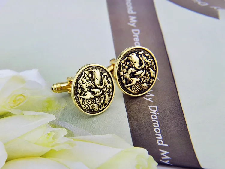 Спарта Тотем позолоченные запонки мужские + Бесплатная Доставка!|cufflinks boat|cufflink