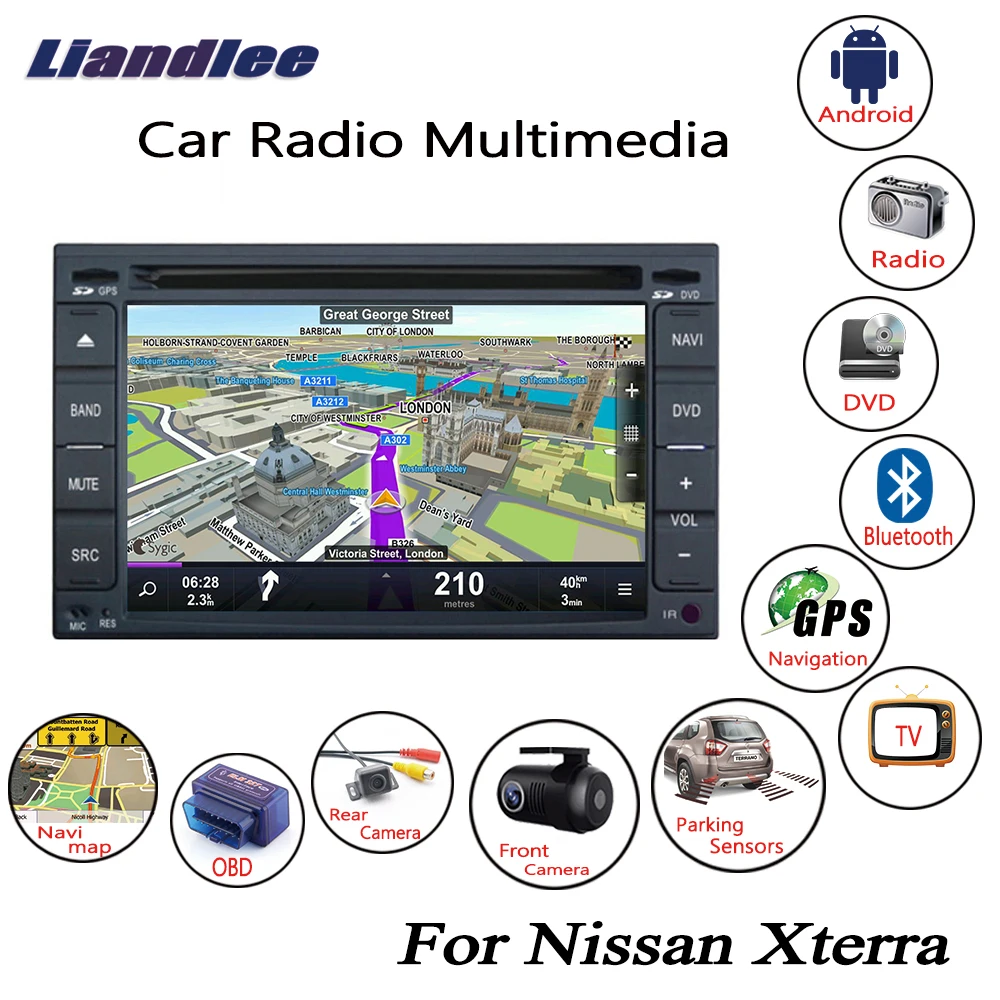 Liandlee For Nissan Xterra 2005~2008 Android Car Radio CD DVD Player GPS Navi Navigation Maps Camera OBD TV Screen Multimedia