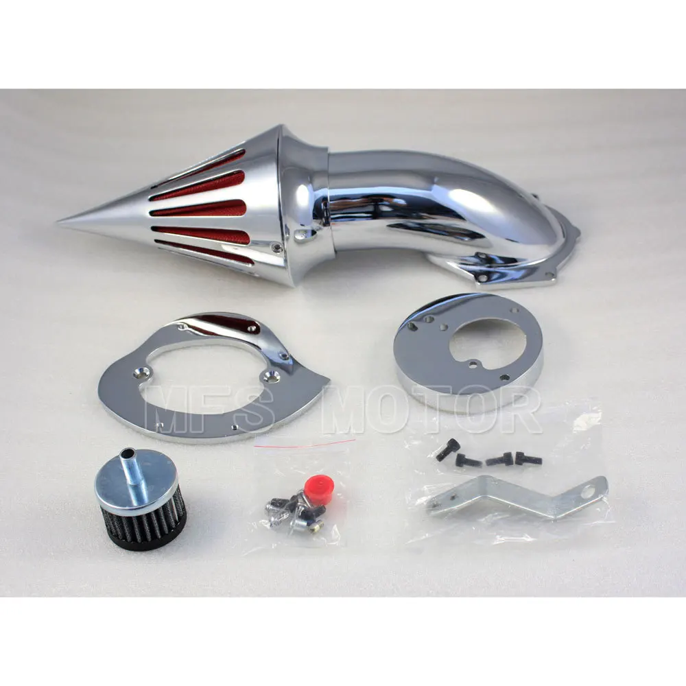 

Motorcycle Part NEW Chrome Spike Air Cleaner Filter Kit For Honda VTX 1300 All Year