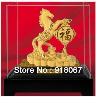 

supernova sales Free shipping New Arrival Gold craft Home & Garden/home Decor/animal Crafts/horse figurine/wholesale supplie