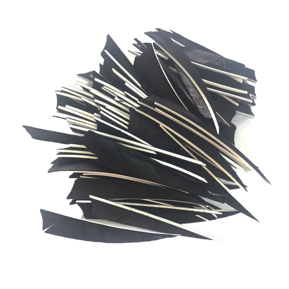 

free shipping compound bow carbon fiber arrow feather 4 inches arrow feathers in shield shape 100pcs/lot