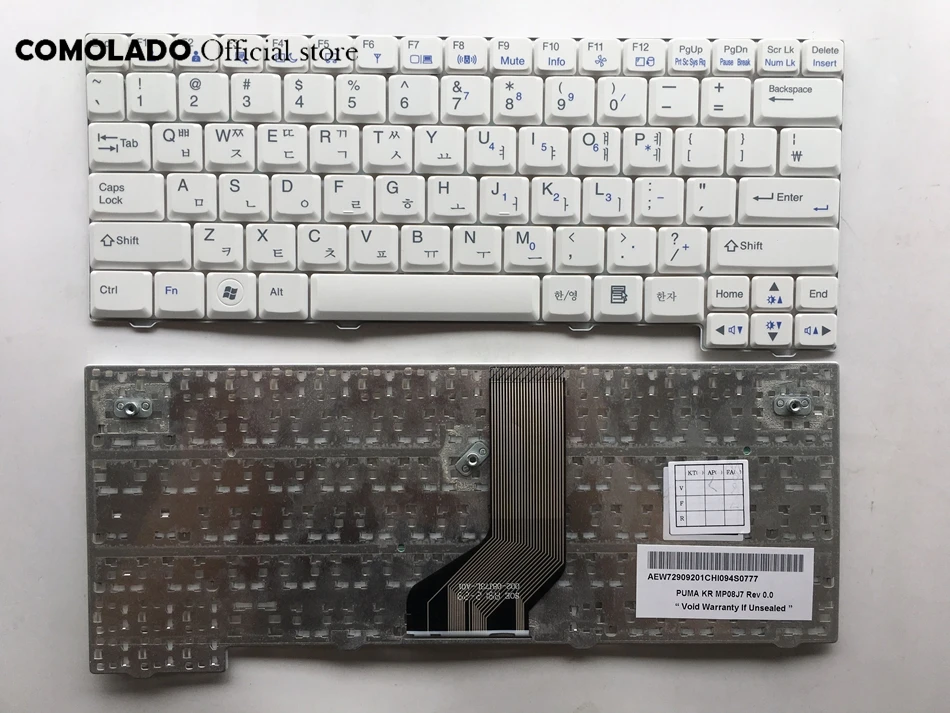 KR Корейская Клавиатура для ноутбука LG X120 X130 P100 белая клавиатура макет |