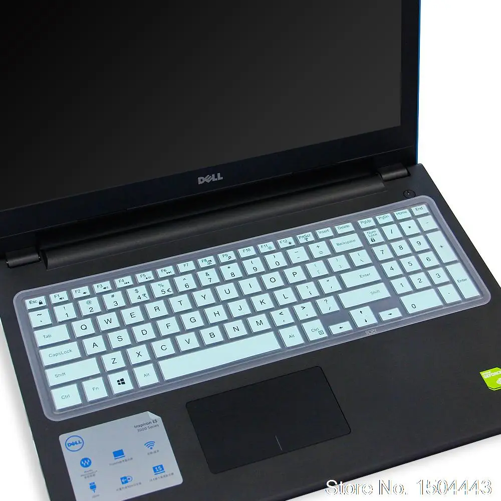 Силиконовая клавиатура для ноутбука кожного покрова для Dell Inspiron 17 7000 серии 2-в-1 17," 17-7000 5767 7737 I7779 7559 5577