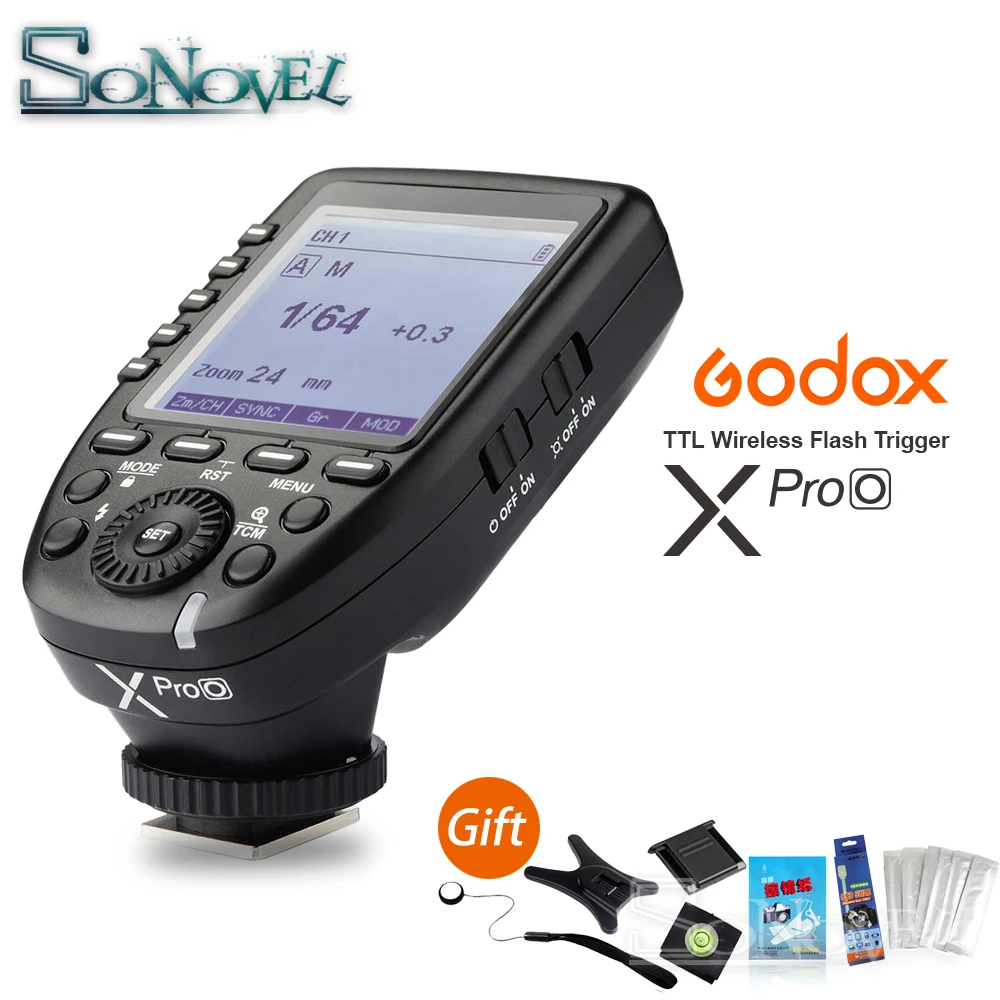 В наличии Godox XPro-O 2 4G TTL беспроводной высокоскоростной синхронизатор 1/8000s Flash