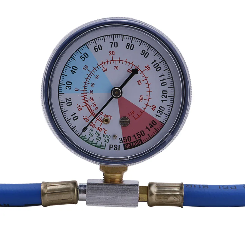R134A Air Conditioning Recharge Measuring Hose Gauge Valve <br />Refrigerant Pipe Auto Car Air conditioning Accessories-in <br />Air-conditioning Installation from Automobiles 