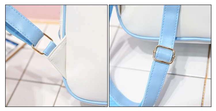 Новая сумка на плечо женский рюкзак из искусственной кожи японская девушка прозрачный Бант Милая Студенческая сумка Детский подарок на