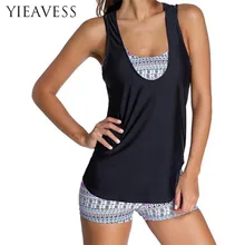 Танкини плюс Размеры купальный костюм 6XL свободные купальник Для женщин Бикини раздельные талии Купальщица Push Up Мягкий провода купальники