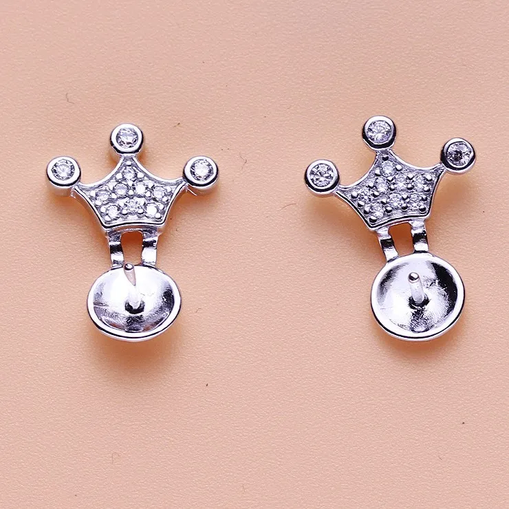 925 Sterling Silver Pearl Earrings Fashion Stud Earrings