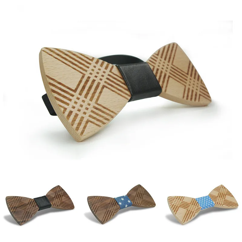 

Classic Original Wood Elegant Gentleman Casual Bow Ties Handmade Butterfly Wedding Party Bow Ties Butterfly Wooden Unique Tie