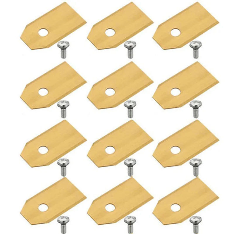 

For Husqvarna Automower Gardena 20pcs Stainless Steel Titanium Coated Mower Blades Accessories