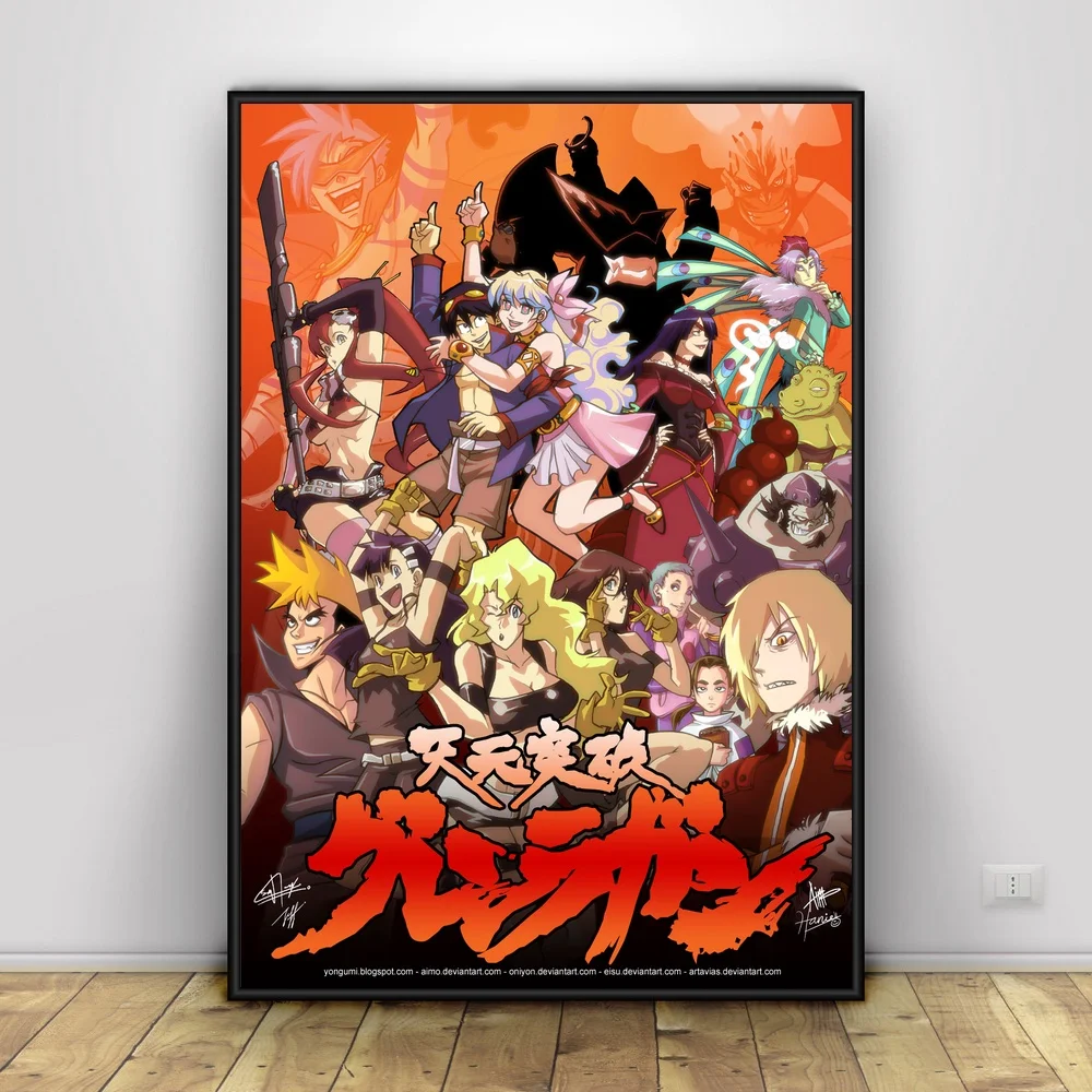 Tengen Toppa Gurren Lagann художественный Шелковый плакат домашний декор 12x18 20x30inch | Дом и сад