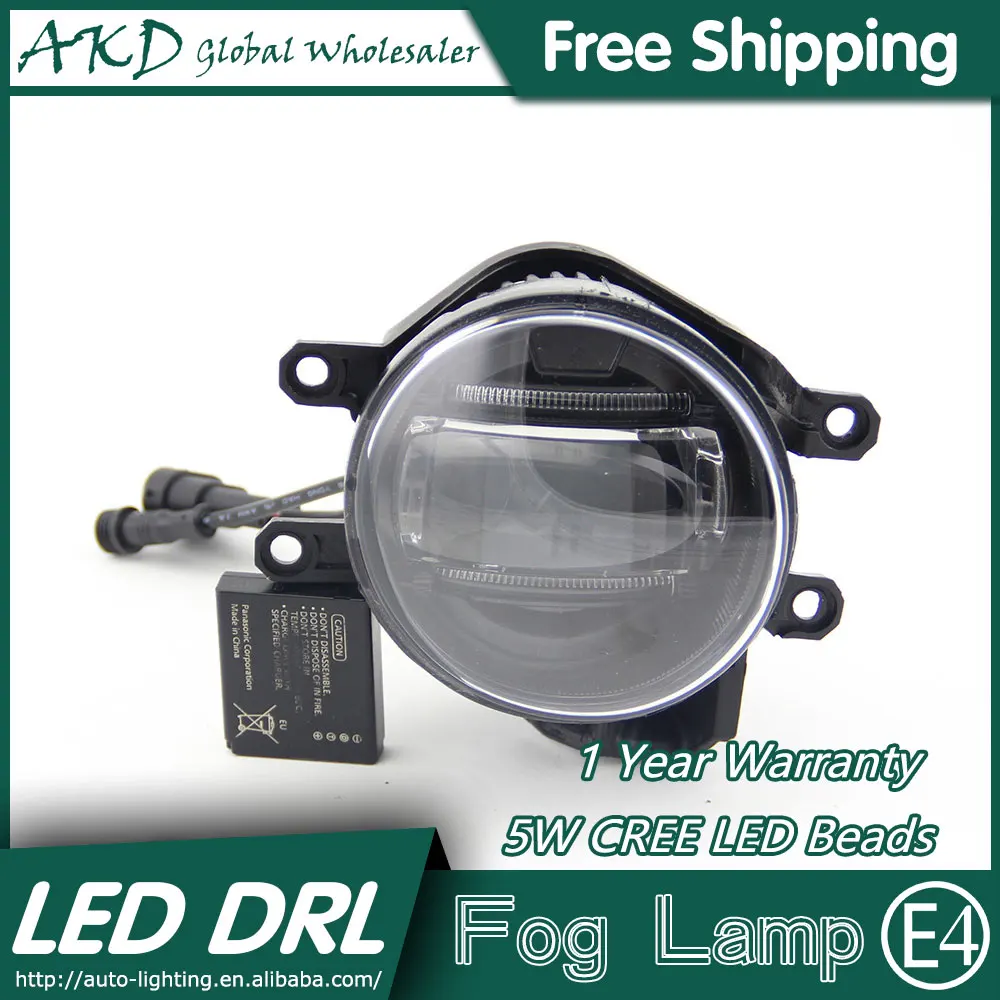 

AKD Car Styling LED Fog Lamp for Toyota Hiace DRL 2009-2015 LED Daytime Running Light Fog Light Parking Signal Accessories