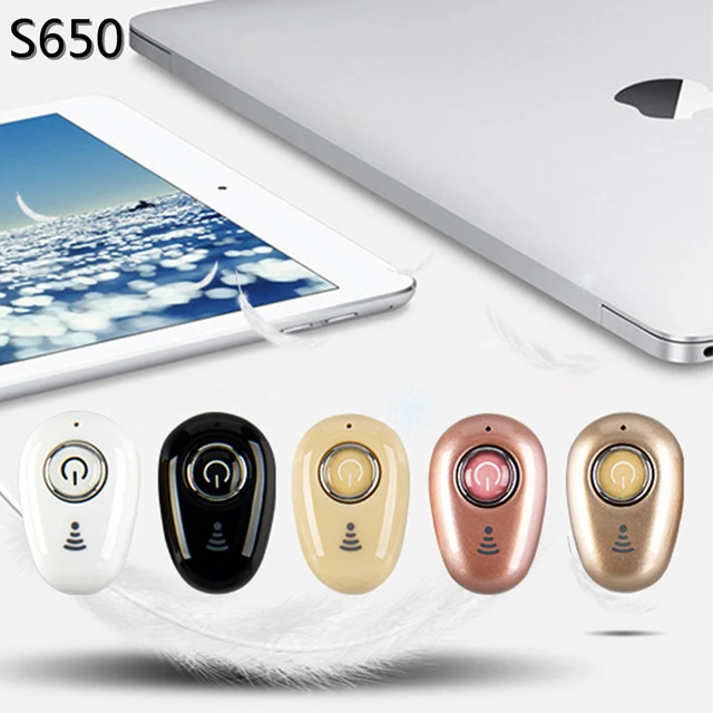 S750 S650 Wireless Bluetooth Earphone Mini Mono Earbuds Single Hidden Business Earpiece Invisible Ear Phones for IPhone Xiaomi