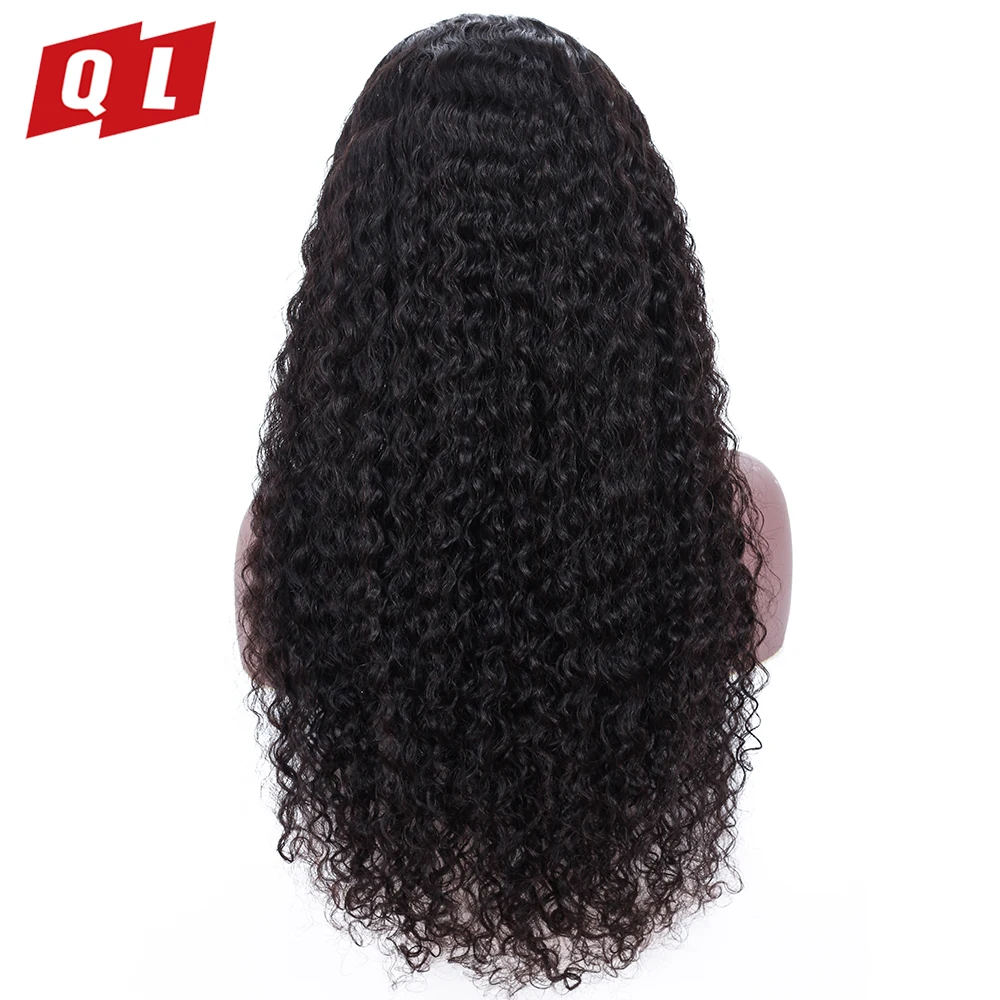 QLOVE Lace Front Human Hair Wigs Natural Remy Lace Front Wig For Black Women Brazilian Water Wave Human Hair Lace Frontal Wigs  (4)