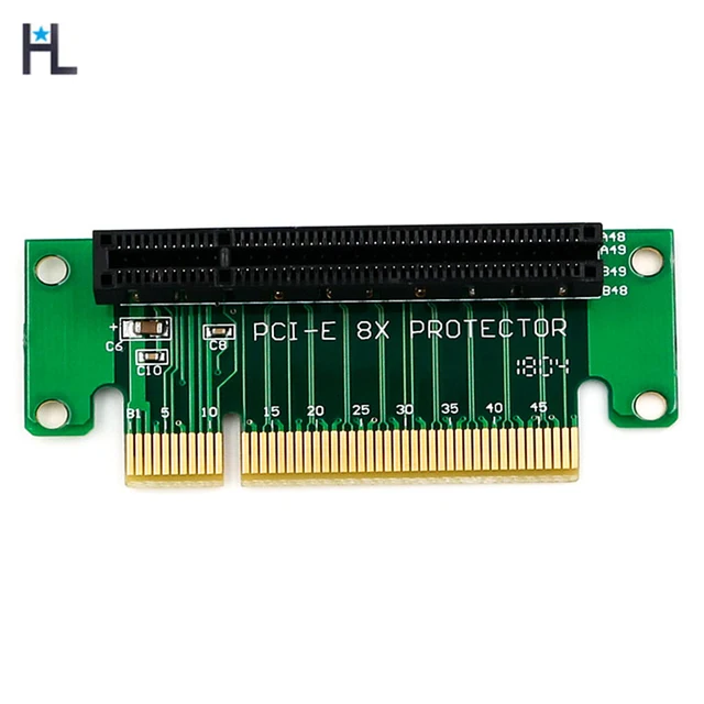 Best Quality PCI E 8x Riser Card 90 degree Right angle Adapter Card 1U/2U Computer Server