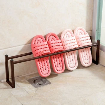 

Stainless Steel Storage Holder Strong Hooks Simple shoe rack bathroom shelf wrought iron shelf living room home storage rac