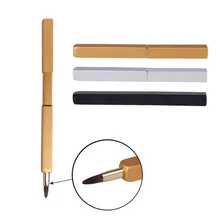 Professional Retractable Lip Brush Makeup Brush Lid Lipstick Brush Beauty Tools Portable Lip Brush tools wholesale