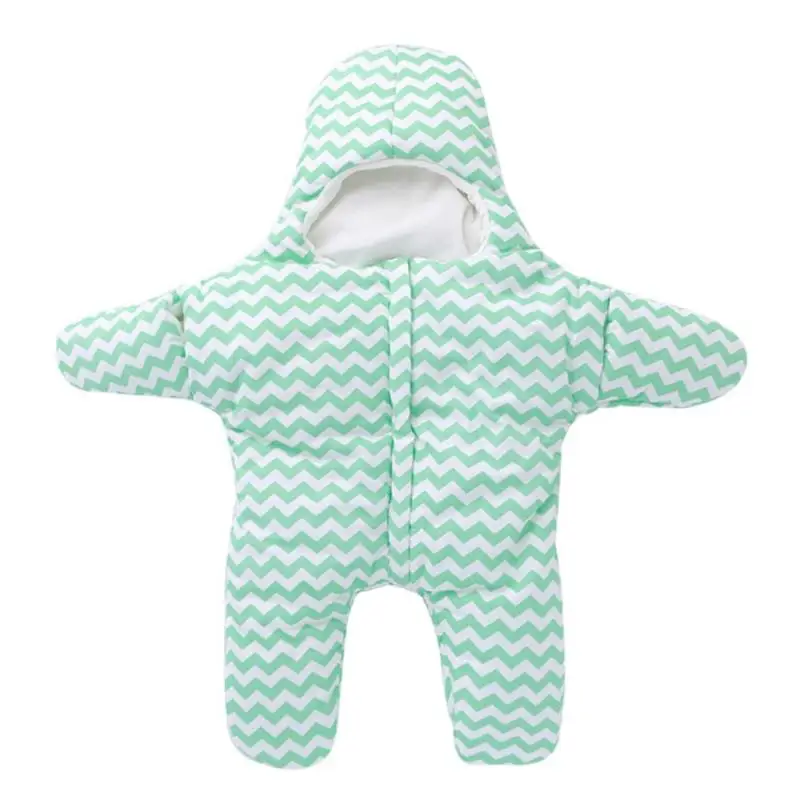 Спальный мешок для малышей Морская звезда в полоску зимние теплые новорожденных Коляски пеленать Обёрточная бумага Baby Care Аксессуары для