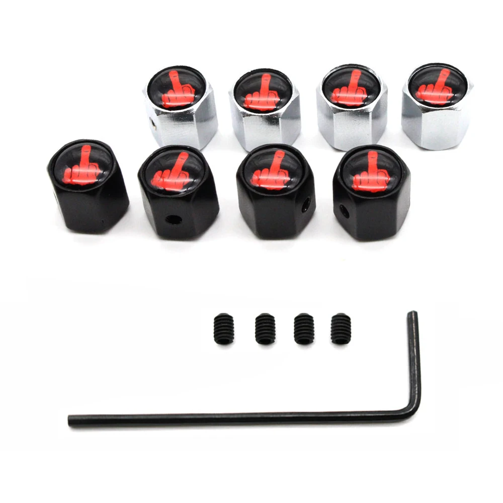 

5 Pcs/Set Zinc Alloy Anti-theft Tire Valve Stem Cap Tire Wheel Stem Air Valve Caps for Auto Cars