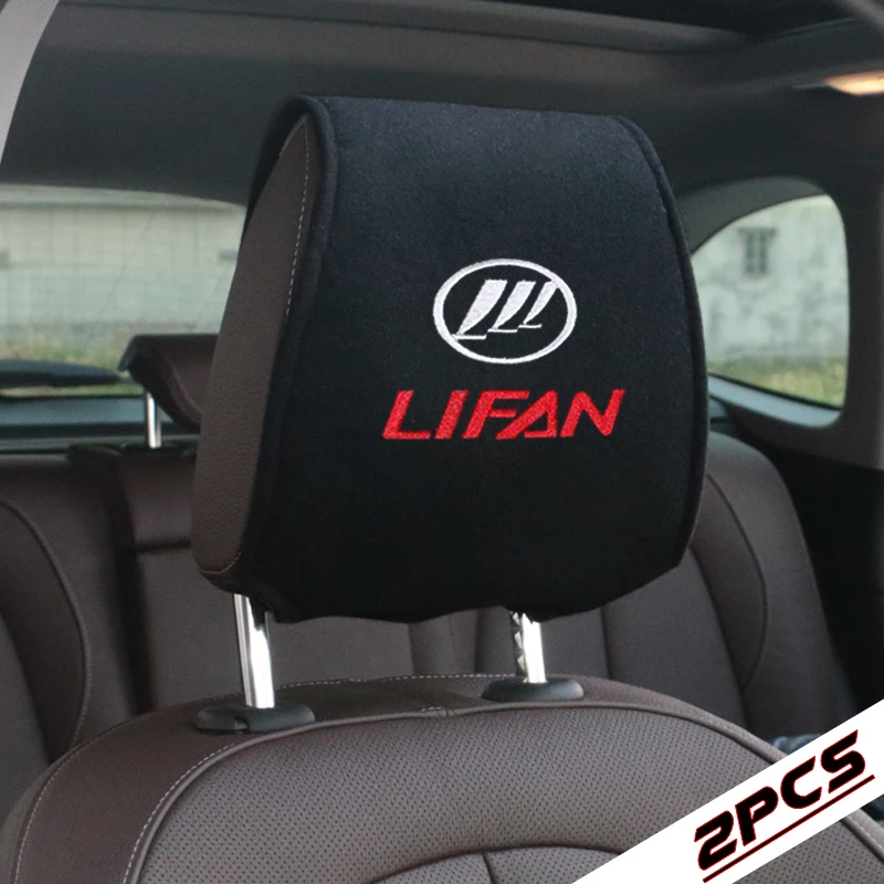 

2pcs Auto Headrest Support Rest Cushion Car Seats Accessories Pillow Pad cover for lifan solano x60 x50 car styling