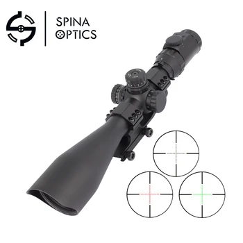 

SPINA OPTICS 4-16X56SAL Hunting Riflescope Mil Dot Glass Etched Reticle Side Wheel Parallax Adjustment Turrets Reset Rifle Scope