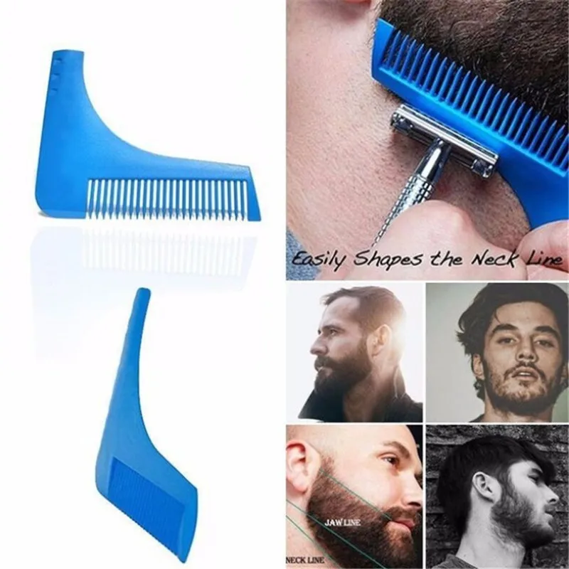 3 цвета, расческа для придания формы бороде, для укладки волос, Антистатическая расческа, для стрижки бороды, шаблонные инструменты для моделирования, щетка для бритья, расчески