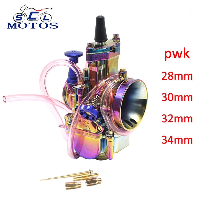 

Sclmotos -28 30 32 34mm PWK motorcycle Carburetor Carburador with power jet Carb racing Scooter ATV Cafe Racer Pit Bike 125cc