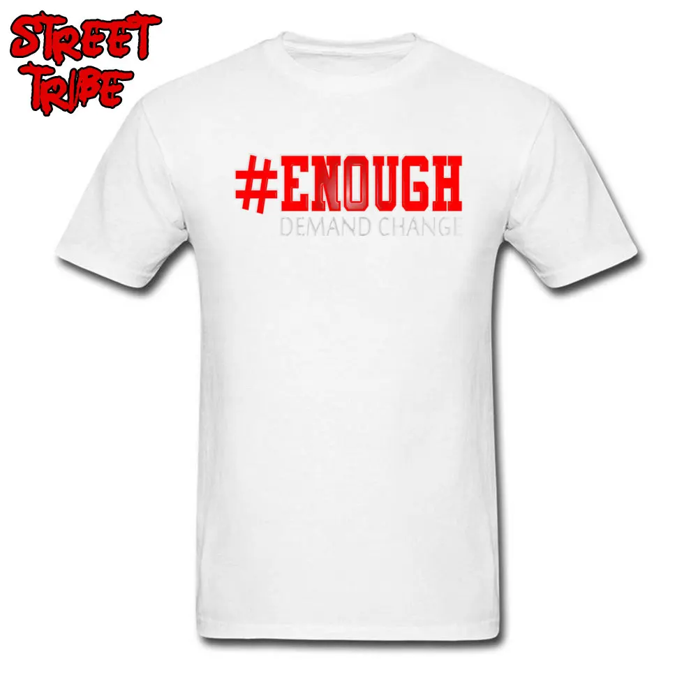 enough Demand Change Leisure Tshirts for Men Pure Cotton Lovers Day Tops & Tees Summer T-shirts Short Sleeve Fitted Crewneck enough Demand Change white