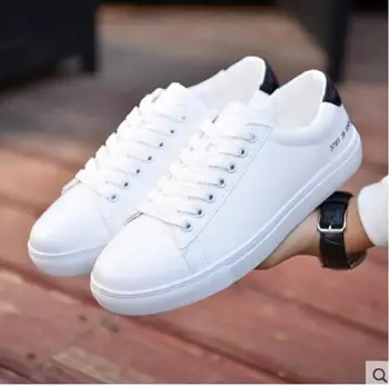 

2019 new style white sneakers men men breathable leisure shoes Korean version popular shoes flat-bottomed fashion Men sneakers