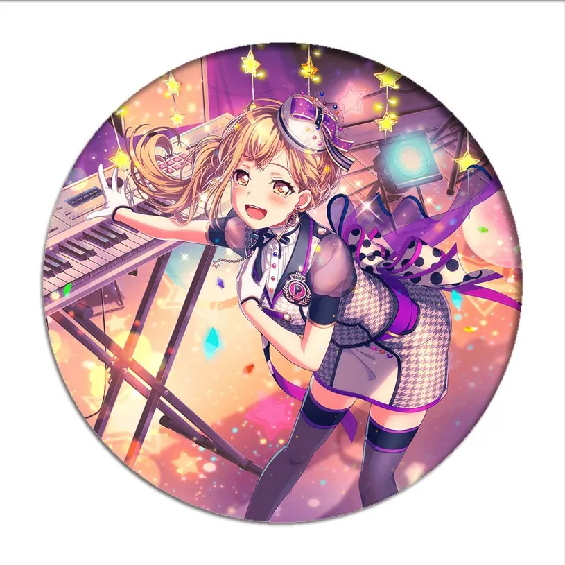 1pcs BanG Dream Cosplay Badges Tsurumaki Kokoro Brooch Pins Rimiri Yamato  Maya Collection Badge for Backpacks Clothes