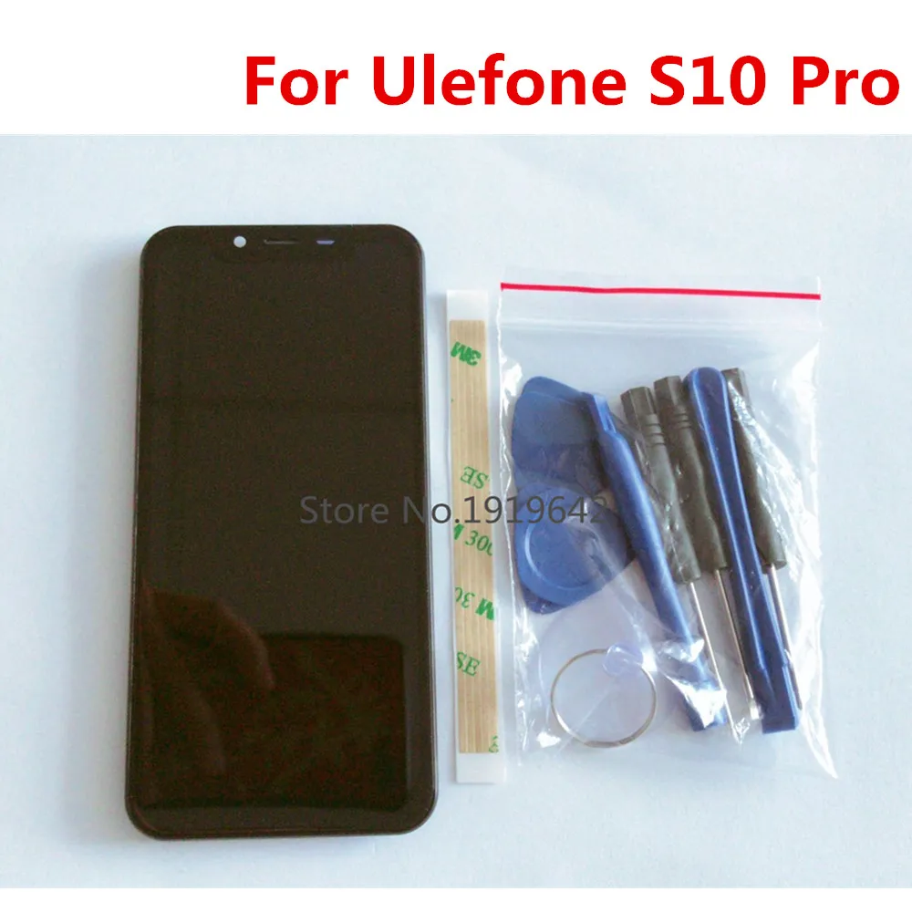Новый ЖК дисплей для Ulefone S10 Pro дигитайзер в сборе с рамкой и сенсорным экраном 5 7