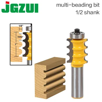 

1pc 1/2" Shank 12mm shankTriple Bead/ Column Molding Router Bit Line knife Woodworking cutter Tenon Cutter for Woodworking Tools