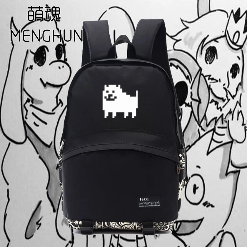 Cool game backpack undertale backpacks hadodog printing new design