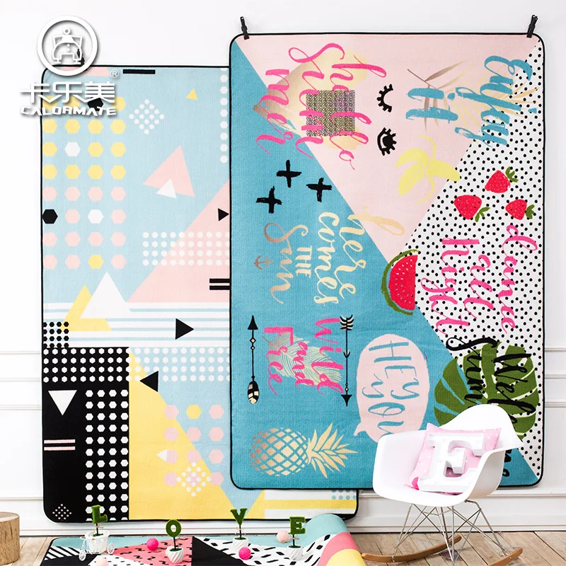 Романтический небольшой свежий ковер краткое геометрические настольные коврики mianduanrong постельное покрывало