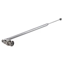 Stretch Telescópica Antena de TV Q9 Conector BNC FM Antena de Rádio do Scanner