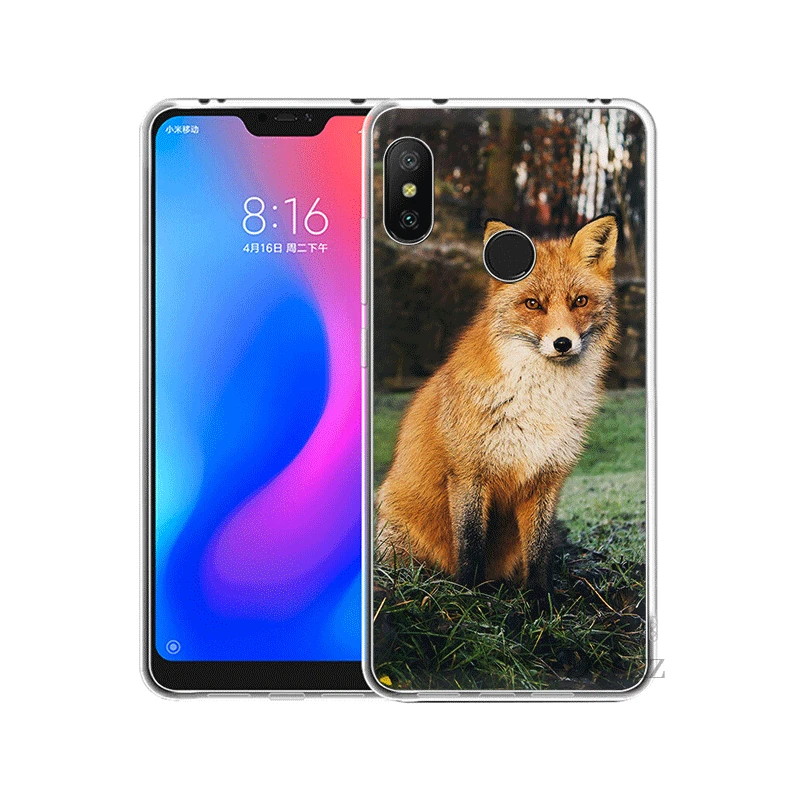 Белый Силиконовый ТПУ чехол для Xiaomi mi 5 6 8 5S Lite SE A1 A2 5X 6X x 2S F1 Shell a fox in the