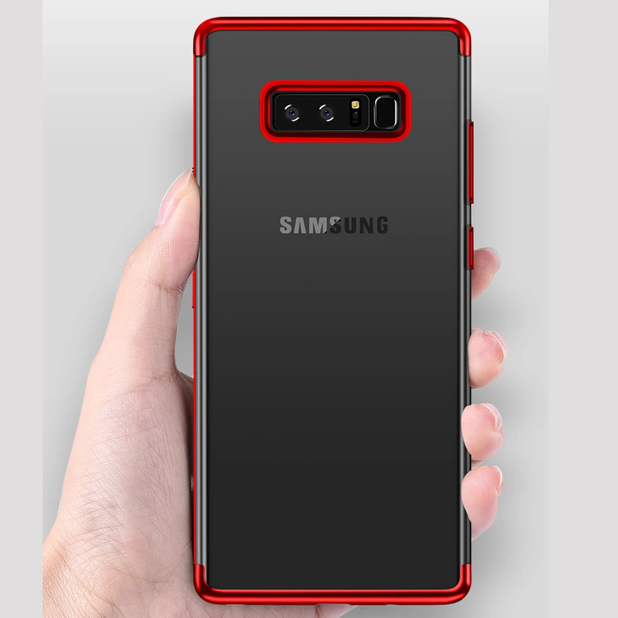 

Plating Ultra thin Soft TPU Case For Samsung Galaxy S10 Plus S10 Lite Cover Shell For Samsung Note9 8 S9 S8Plus Protective Cover