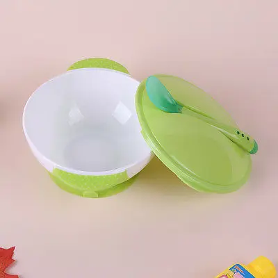 

Toddler Educational Design Baby Feeding Non-slip Two-handed Sucker Bowl Spoon Tableware Kit Slip-resistant Tableware Set Sucker