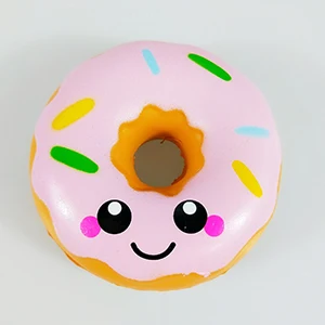 Kawaii Squishe Jumbo squishy Donut антистрессовая игрушка Squishy медленно поднимающаяся снятие стресса Новинка кляп игрушки гаджет антистресс брелок - Цвет: 9cm kawaii donut p