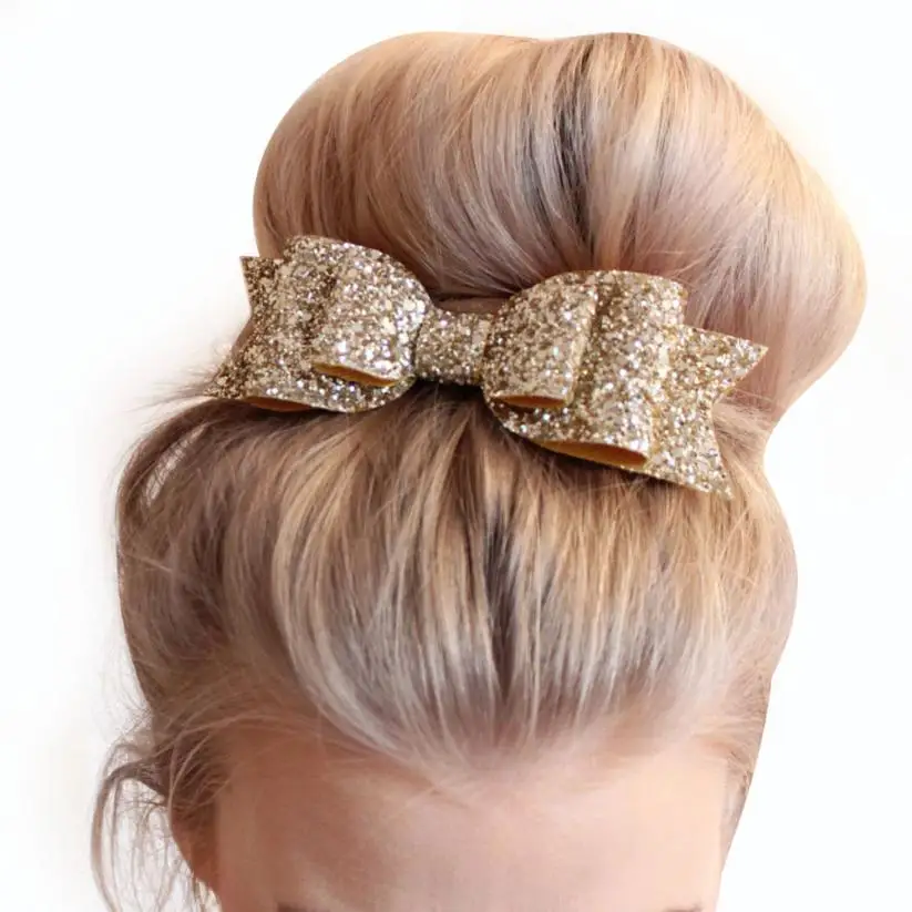 

GEMIXI Girls Sequins Bowknot Hairpin Headdress 4.25