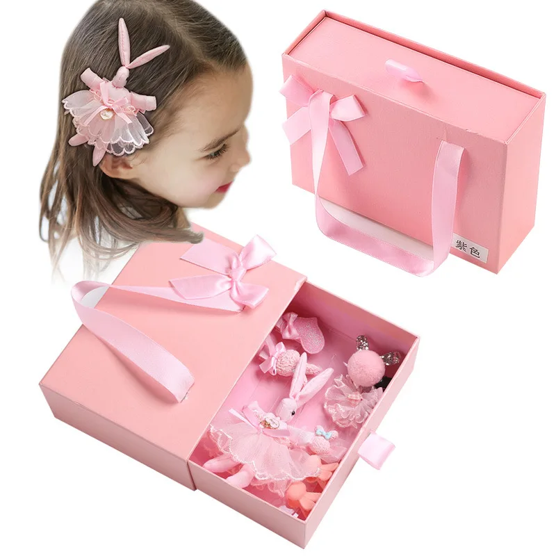 7PCS Fashion Cute Sweet Children/'s Princess Crown Bow Hair Clip Jewelry Gift